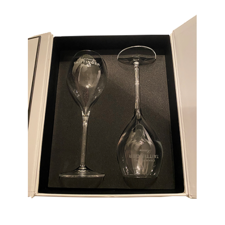 Coffret de deux flûtes à Champagne Taittinger