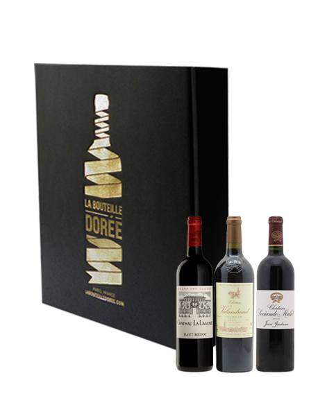 Coffret vin Bordeaux Grands Millésimes Prestige 3 bouteilles
