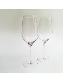 Duo de verres In Vino Veritas en cristal sans plomb