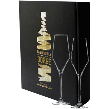 Coffret de deux flûtes à Champagne