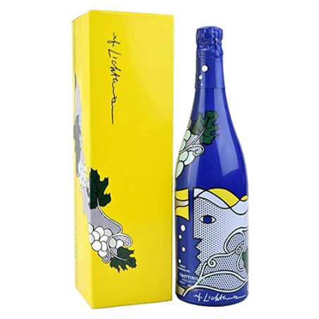 Champagne Taittinger Brut Collection Roy Lichtenstein Millésimé 1985 - Avec coffret