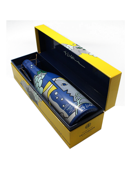 Champagne Taittinger Brut Collection Roy Lichtenstein Millésimé 1985 - Avec coffret