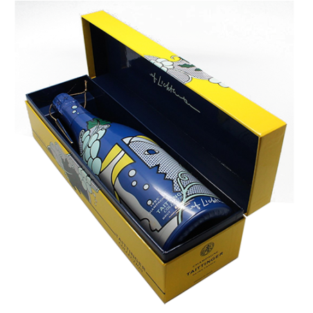 Champagne Taittinger Brut Collection Roy Lichtenstein Millésimé 1985 - Avec coffret