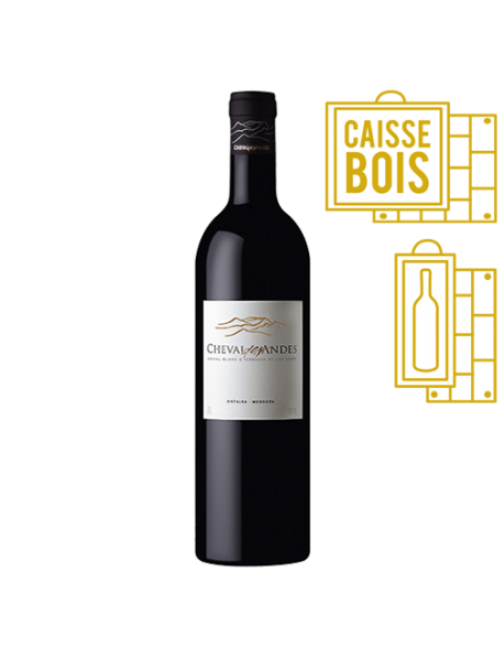Cheval des Andes Vistalba Mendoza Argentine Rouge 2017 Magnum - Coffret Bois