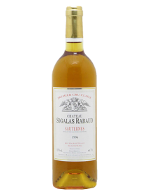 Château Sigalas Rabaud 1er Grand Cru Classé Sauternes Blanc liquoreux 1996