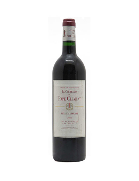 Clémentin de Château Pape Clément Second Vin Pessac-Léognan Rouge 2000