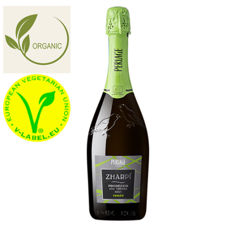 Perlage Prosecco Zharpi Brut Effervescent Italie Organic Vegan