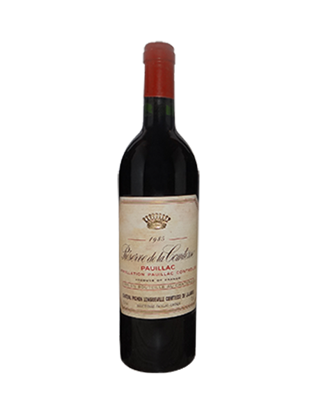 Réserve de La Comtesse Château Pichon Longueville Pauillac 1985