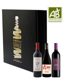 Coffret vin cépages rares et oubliés Agriculture Biologique 3 bouteilles
