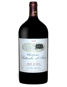 Château Patache d'Aux Médoc Cru Bourgeois Rouge 1993 Double-Magnum 3 litres - Caisse Bois d'origine d'1 Double-Magnum