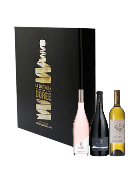 Coffret vin Provence Rosé Blanc Rouge Sélection 3 bouteilles