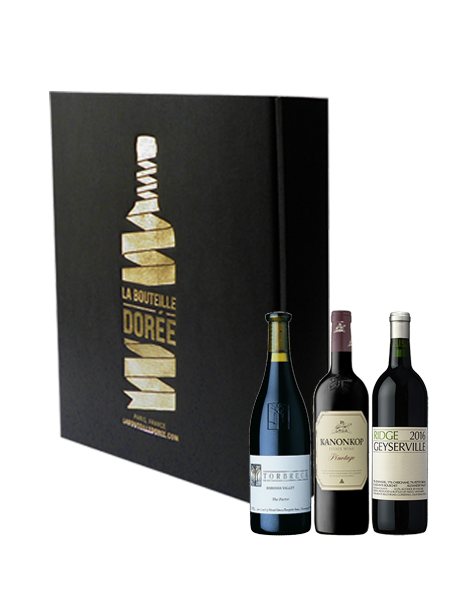 Coffret vin rouge cépages Pinotage Shiraz Zinfandel Sélection 3 bouteilles