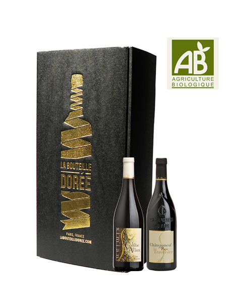 Coffret vin rouge Rhône Cépage Grenache 2 bouteilles