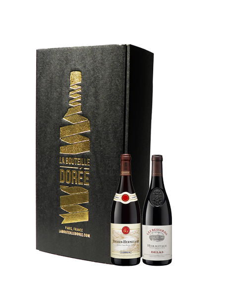 Coffret vin Rhône Hermitage et Crozes-Hermitage 2 bouteilles