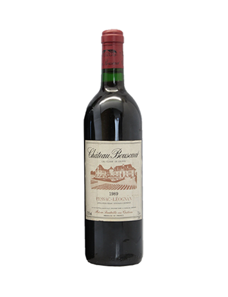 Château Bouscaut Pessac-Léognan Grand Cru Classé de Graves Rouge 1989