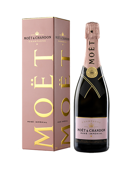 Champagne Moët et Chandon Rosé Impérial - Avec étui