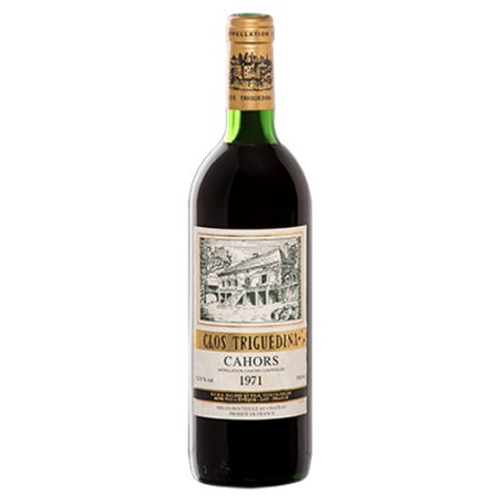 Clos Triguedina Cahors 1971 - Coffret Bois 1 bouteille