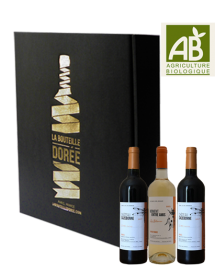 Coffret vin Bordeaux BIO Rouge et Blanc Découverte 3 bouteilles