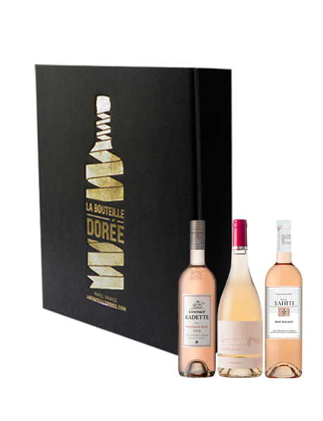 Coffret Vin rosé d'ailleurs Sélection 3 bouteilles