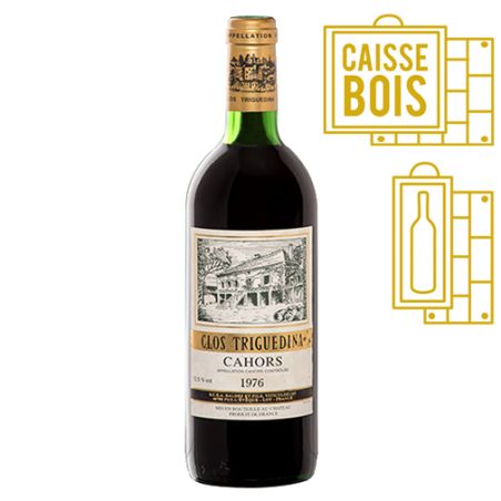 Clos Triguedina Cahors 1976 Magnum - Coffret Bois 1 Magnum