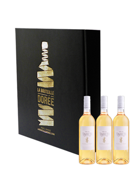 Coffret vin blanc Tahiti 3 bouteilles