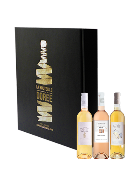 Coffret vin Tahiti Blanc et Rosé 3 bouteilles