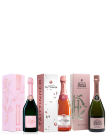 Coffret Champagne Rosé Prestige 3 bouteilles