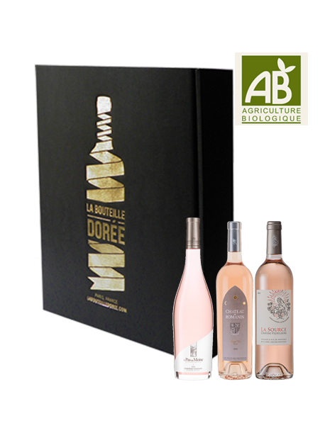 Coffret vin rosé Découverte Agriculture Biologique 3 bouteilles