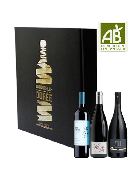 Coffret vin rouge Agriculture Biologique 3 bouteilles