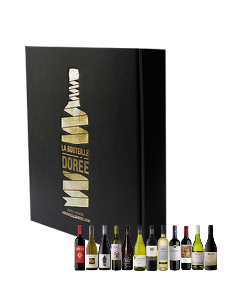 Coffret Vin Blanc et Rouge Tour du Monde 12 bouteilles