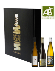 Coffret vin Alsace Agriculture Biologique Sélection 3 bouteilles