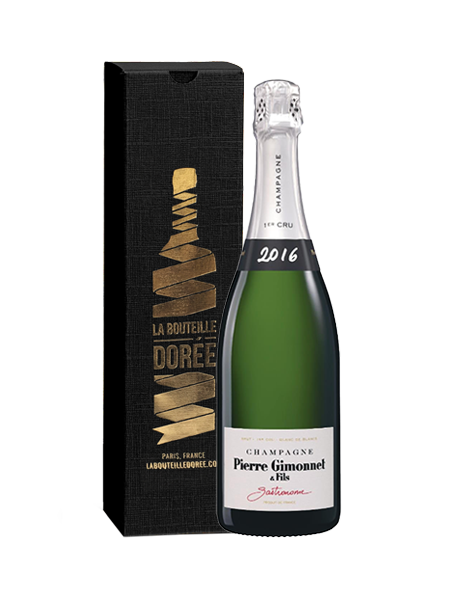 Champagne Gimonnet Gastronome Brut 1er Cru Blanc de blancs 2016 - Avec étui