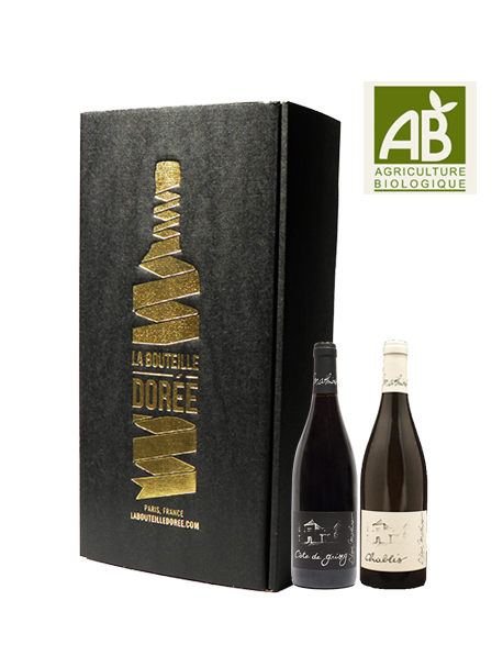 Coffret vin Bourgogne Agriculture Biologique 2 bouteilles