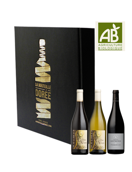 Coffret vin Rhône Découverte Rouge et Blanc 3 bouteilles - Agriculture biologique