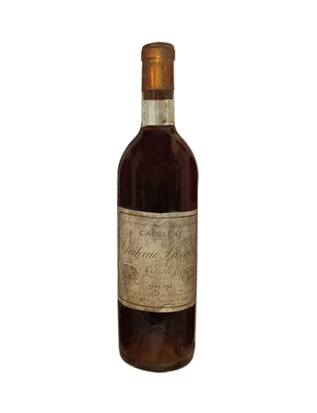 Château Lassalle Bordeaux Cadillac Blanc Liquoreux 1954