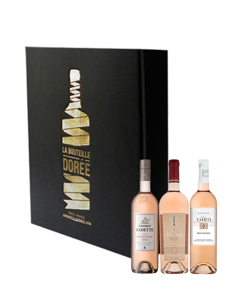 Coffret vin rosé d'ailleurs 3 bouteilles