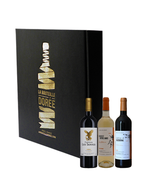 Coffret vin Bordeaux Rouge et Blanc Découverte 3 bouteilles