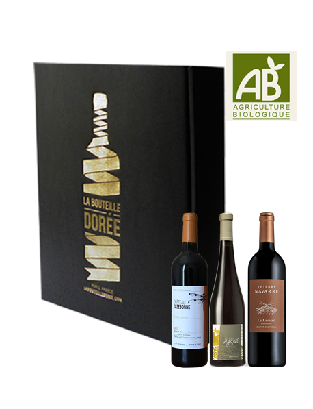 Coffret vin rouge Agriculture Biologique 3 bouteilles