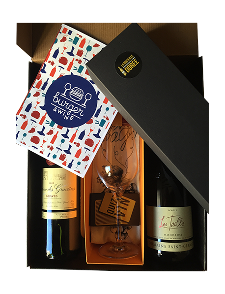 Coffret vin & burger - 2 bouteilles de vin pour accompagner vos burgers gourmands