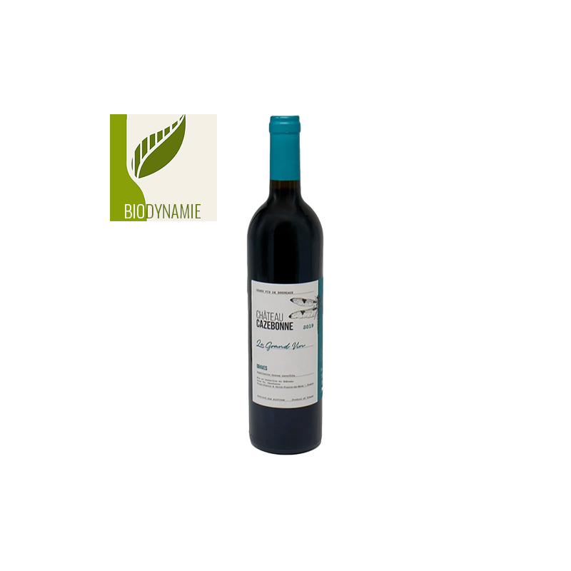 Château Cazebonne Le Grand Vin Graves Rouge 2019 Biodynamie
