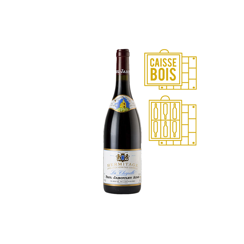 Paul Jaboulet Aîné Hermitage La Chapelle Rouge 2015 - Caisse Bois d'origine de 6 bouteilles
