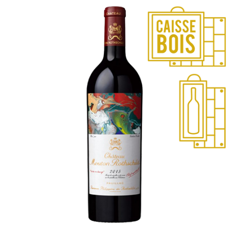 Château Mouton Rothschild Pauillac 1er Grand Cru Classé 2015 - Coffret Bois 1 Bouteille