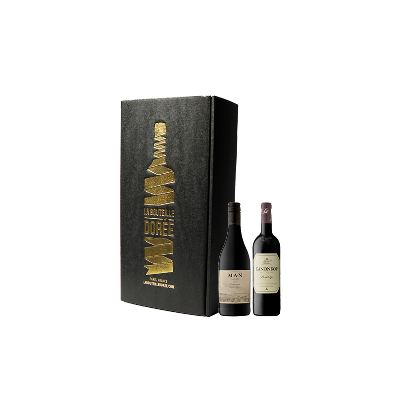 Coffret vin rouge cépage Pinotage Afrique du Sud 2 bouteilles