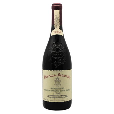 Château de Beaucastel Châteauneuf-du-Pape Rouge 2004 - Caisse Bois d'origine de 6 bouteilles