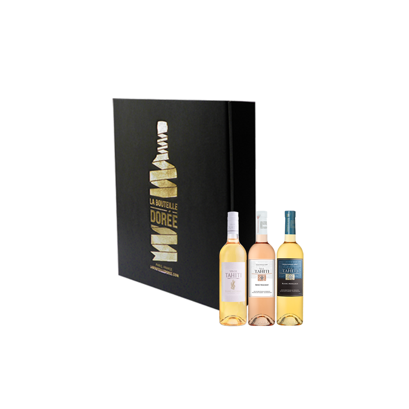Coffret vin Tahiti Blanc et Rosé 3 bouteilles