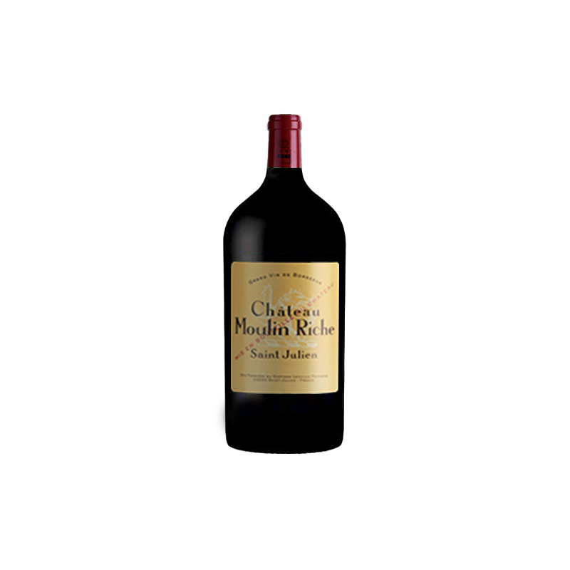 Chateau Moulin Riche Saint-Julien Red 2012 Double-Magnum 3 litres - Original wooden case