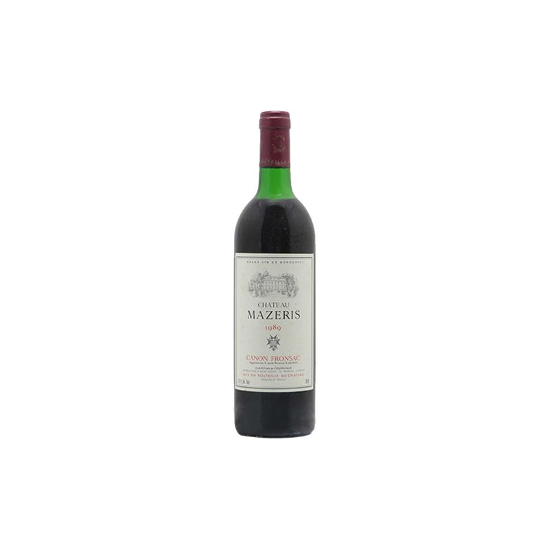 Château Mazeris Bellevue Canon Fronsac Rouge 1989