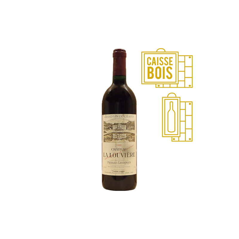 Château La Louvière Pessac-Léognan Rouge 1991 Double-Magnum 3 litres - Caisse Bois d'origine