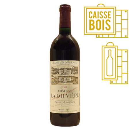 Château La Louvière Pessac-Léognan Rouge 1991 Double-Magnum 3 litres - Caisse Bois d'origine