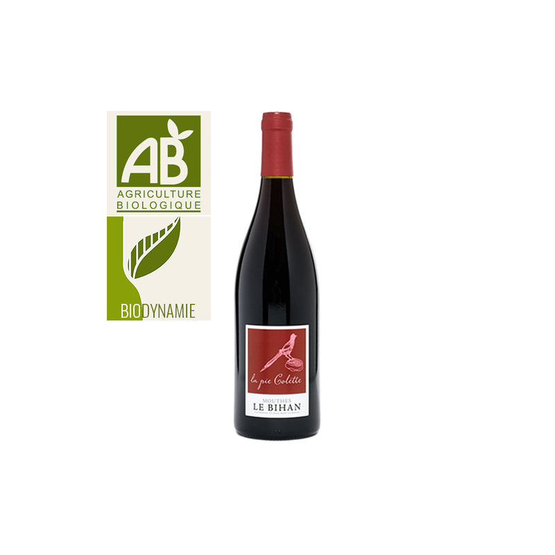 Domaine Mouthes Le Bihan Côtes-de-Duras La Pie Colette Rouge BIO